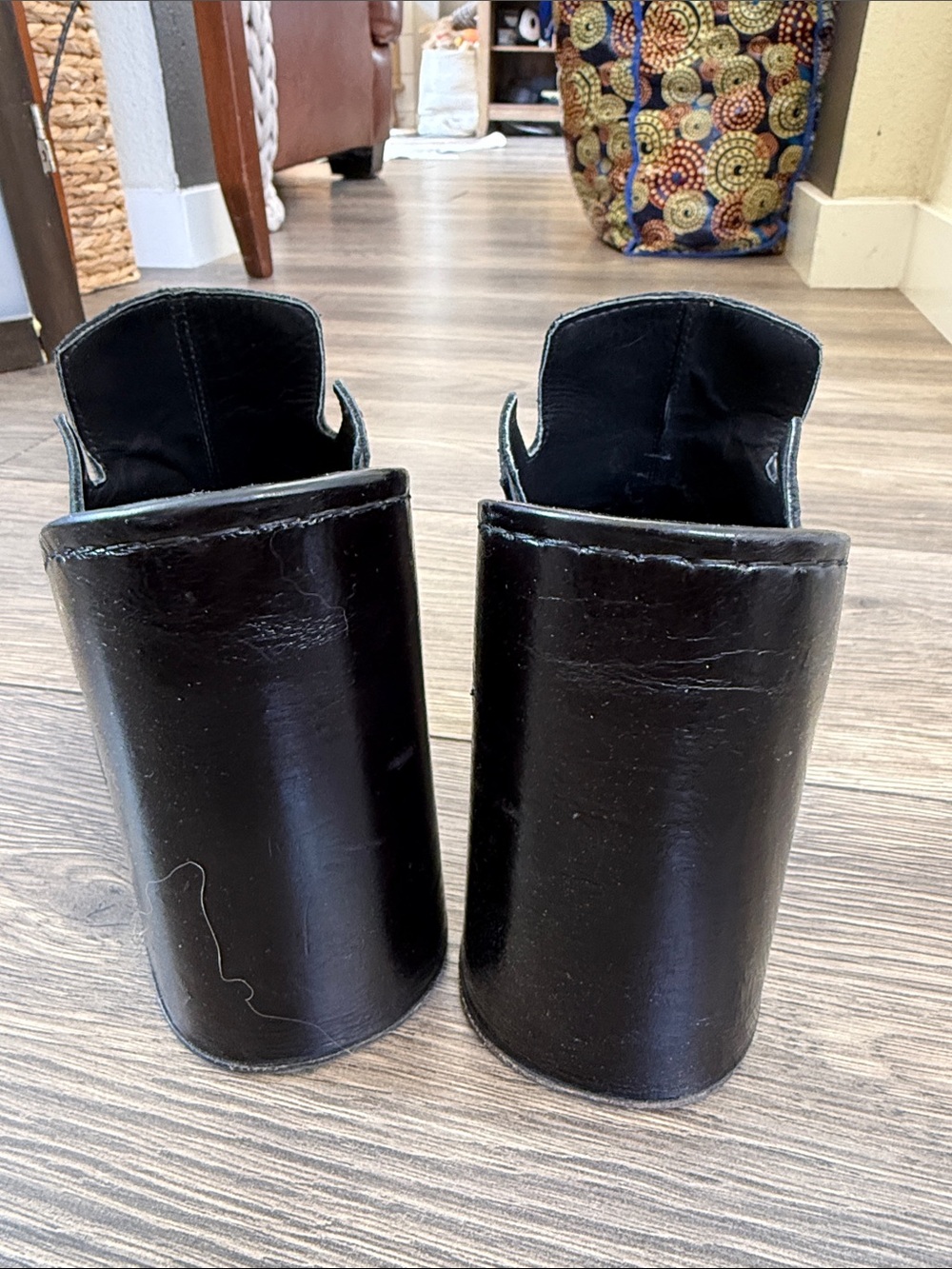 Miista Black Leather Sculptural Platform Wedge Booties Shoes EU 37 or US 7 - Picture 10 of 16